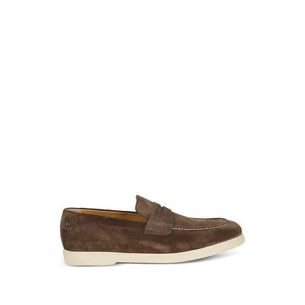 ボールディーニ メンズ スリッポン・ローファー シューズ Suede penny loafers Brown