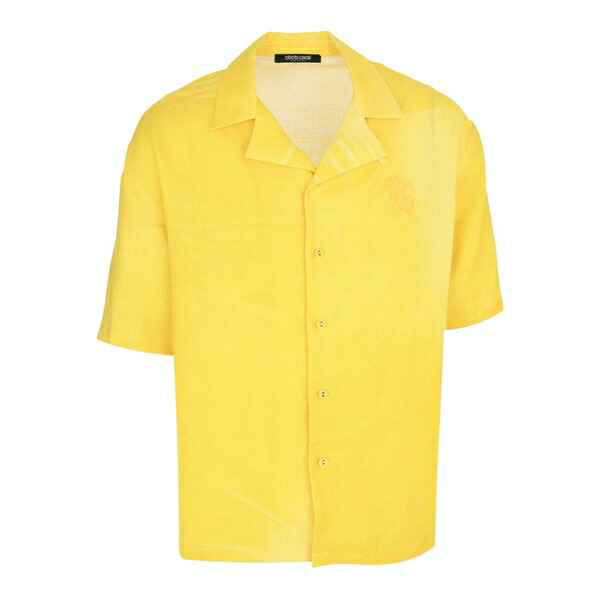 ロベルトカヴァリ メンズ プルオーバー トップス Short-sleeve shirt Yellow