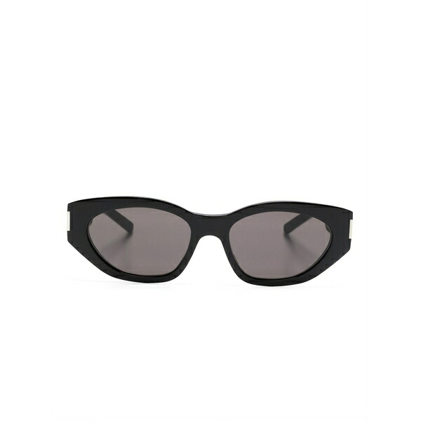 サンローラン アイウェア レディース 黒眼鏡＆アイウェア 付属物 Bold geo oval-frame sunglasses Black