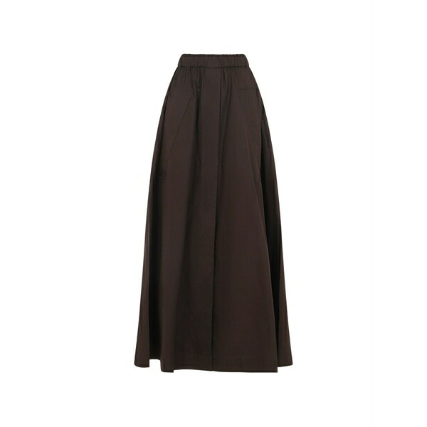 コー レディース スコート ボトムス Elasticated-waistband maxi skirt Brown