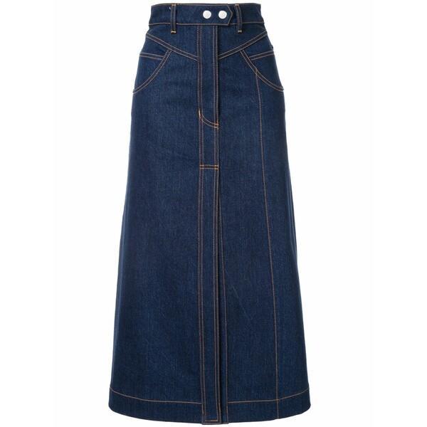 エラリー レディース スコート ボトムス Traffic panelled denim skirt Blue
