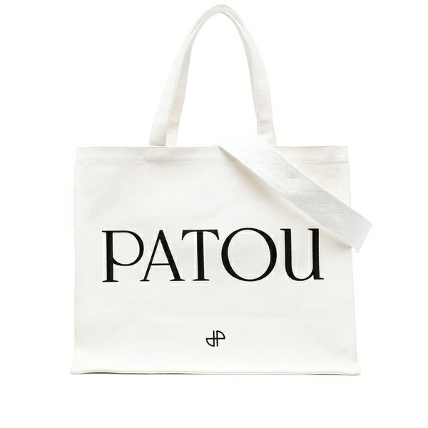 ジャンパトゥ レディース トートバッグ 御徒面子 Logo-print canvas tote bag Neutrals