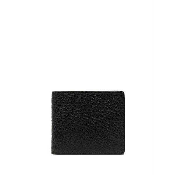 マルタンマルジェラ メンズ 金入れ 付属物 Four-stitches leather wallet Black