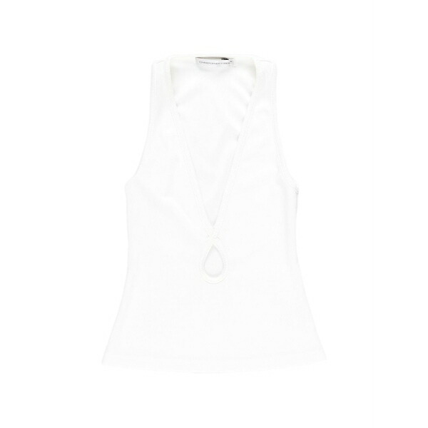 クリストファーエスバー レディース カットソー トップス Berner tank top White