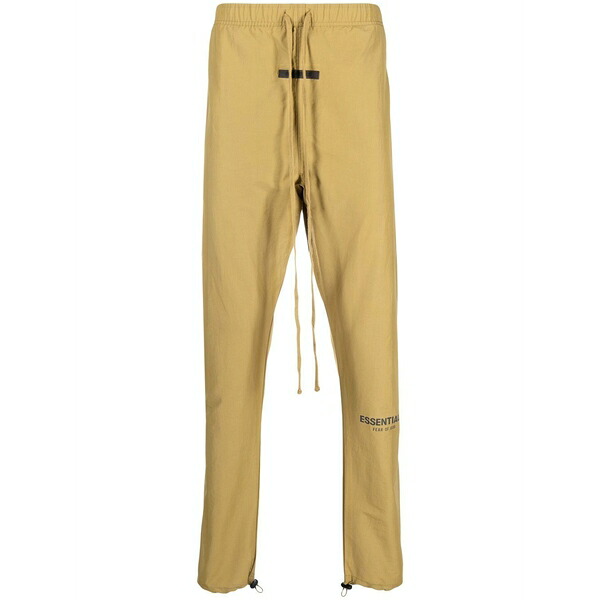 エフオージーエッセンシャルズ メンズ カジュアルパンツ ボトムス Logo-print track pants Neutrals|asty