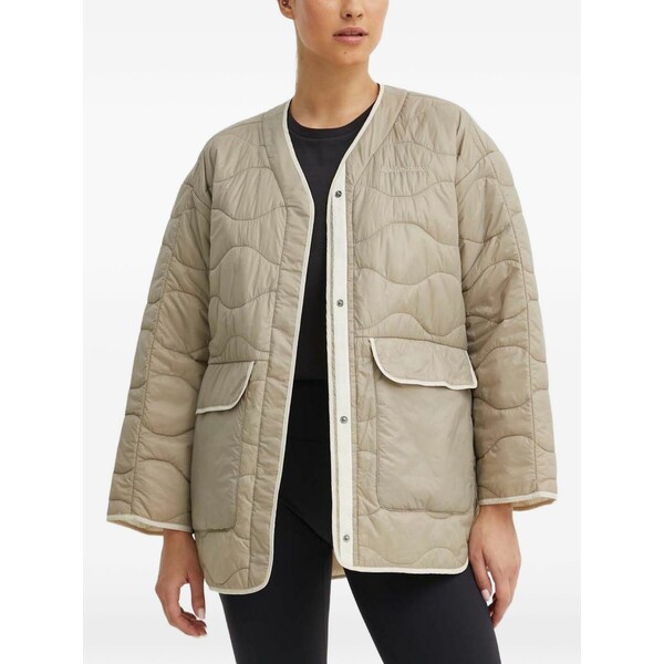真っ盛り公演 レディース 上衣＆上衣 アウター Quilted pocket jacket Neutrals