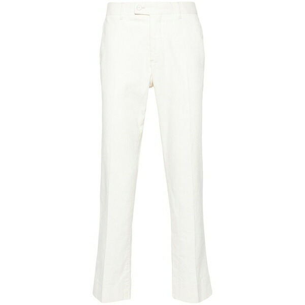 ジェイ リンドバーグ メンズ カジュアルパンツ ボトムス Lois mid-rise straight-leg trousers Neutrals|asty