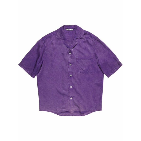 アクネ ストゥディオズ メンズ プルオーバー トップス Faded-effect shirt Purple