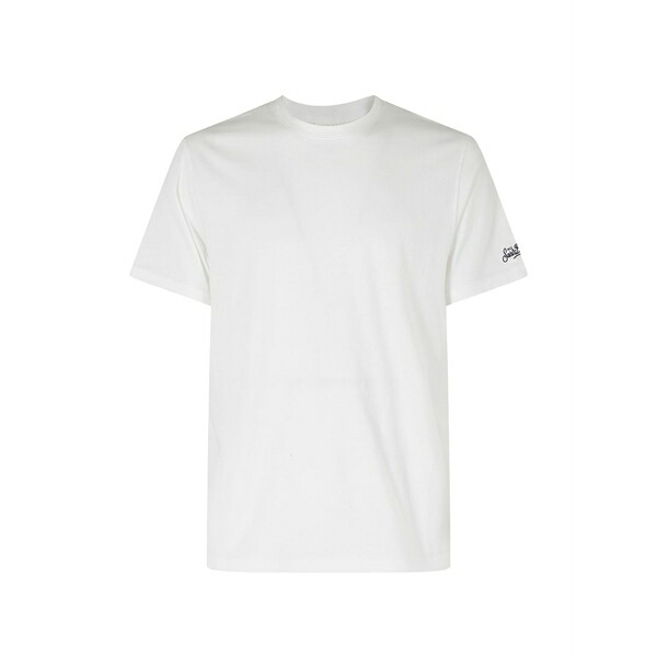 エムシーツーセイントバース メンズ ティーシャツ トップス Dover logo-embroidered t-shirt White