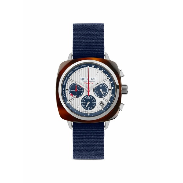 ブリストン メンズ ウオッチ 添え物 Clubmaster regatta 42粍 watch White
