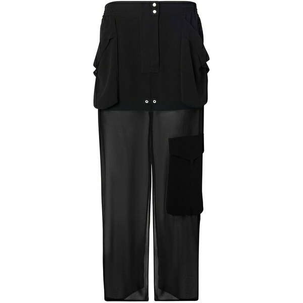 ピンコ レディース スコート ボトムス Georgette maxi skirt  Black