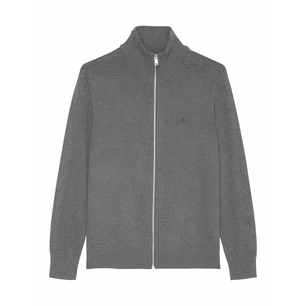 マルコポーロ メンズ ジレー アウター Zip-up cardigan Grey