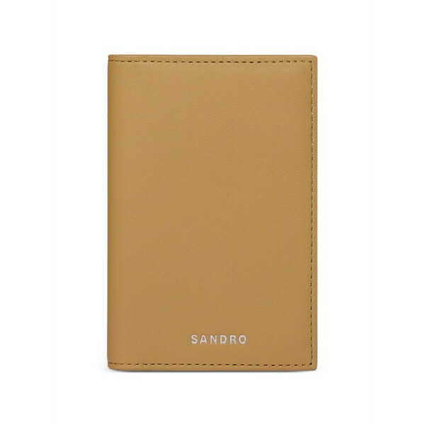 砂子ロ メンズ 銭入れ 添え物 Leather cardholder Neutrals
