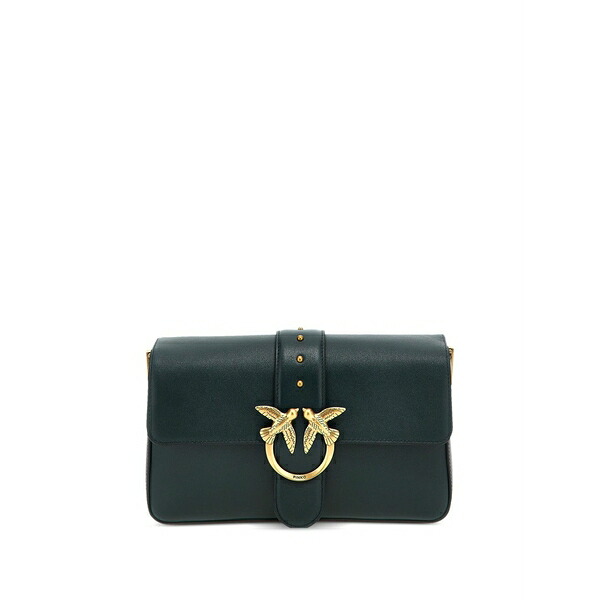 ピンコ レディース ショルダーバッグ 御徒面子 Love one classic crossbody bag Green