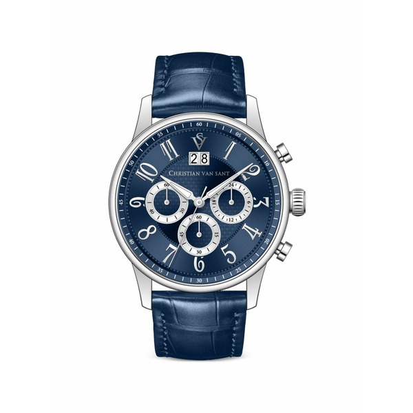 クリスチャンバンサント メンズ ウオッチ 付属品 Heritage 42粍 watch Blue