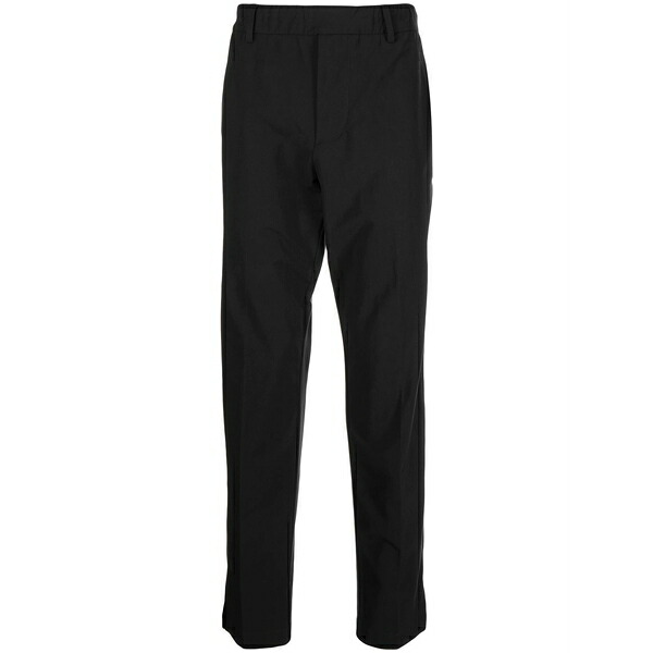 ジェームス 銭入れ メンズ 心地よいズボン下 ボトムス Straight-leg tailored trousers Black