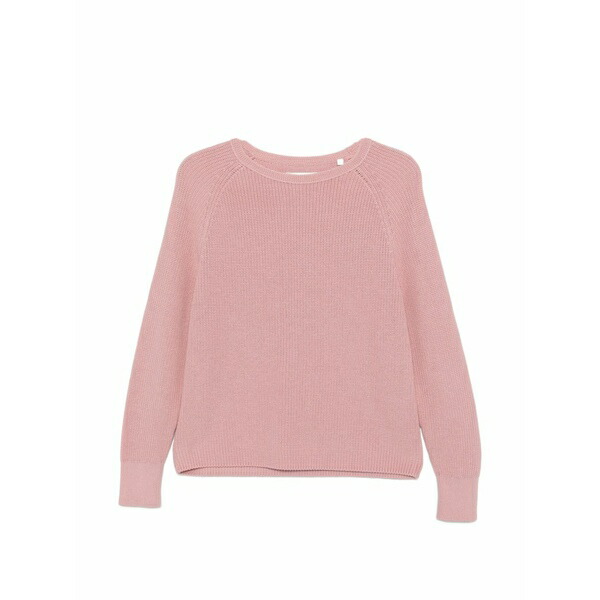 マルコポーロ レディース 編み物\u0026プルオーバー アウター Raglan-sleeve knitted knit Pink
