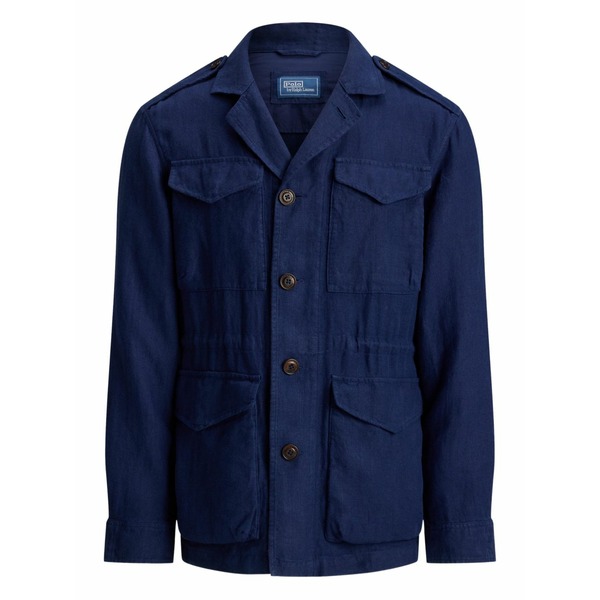 ラルフローレン メンズ 上衣＆上衣 アウター Herringbone button field jacket Blue