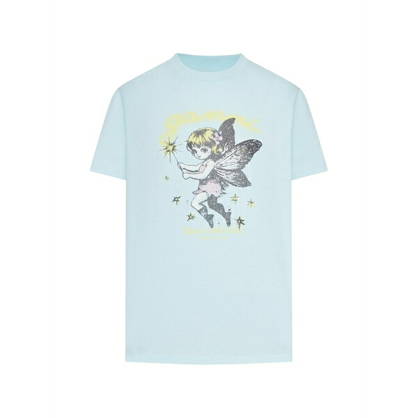 ガニー レディース ティーシャツ トップス Fairy-print jersey t-shirt Blue