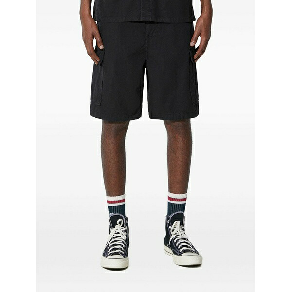 スタンレイ メンズ 心地好いズボン下 ボトムス Cargo-pocket shorts Black