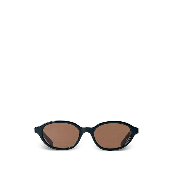 レトロスーパーフューチャー メンズ サングラス・アイウェア 佩び物 Logo-engraved oval-frame sunglasses Black