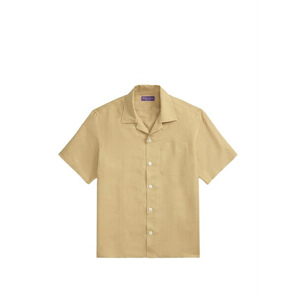 ラルフ・ローレン パープルレーベル メンズ プルオーバー トップス Patch-pocket shirt Neutrals