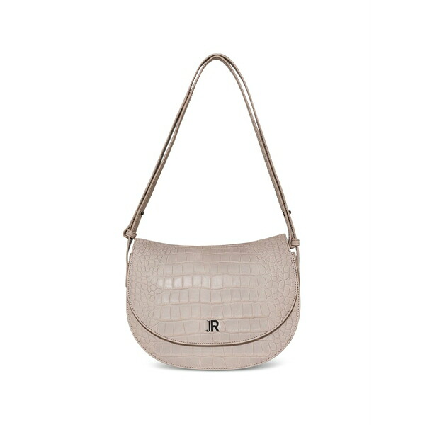 ジョン バージニアの州都 レディース ショルダーバッグ 御徒面子 Croc-effect shoulder bag Neutrals