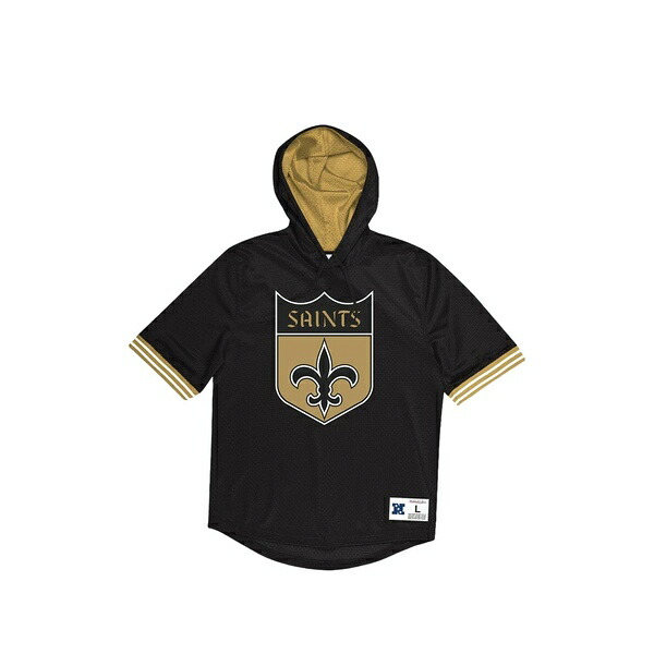 ミッチェル\u0026ネス メンズ パーカー・スウェットシャツ アウター X nfl new orleans saints unbeaten hoodie Black