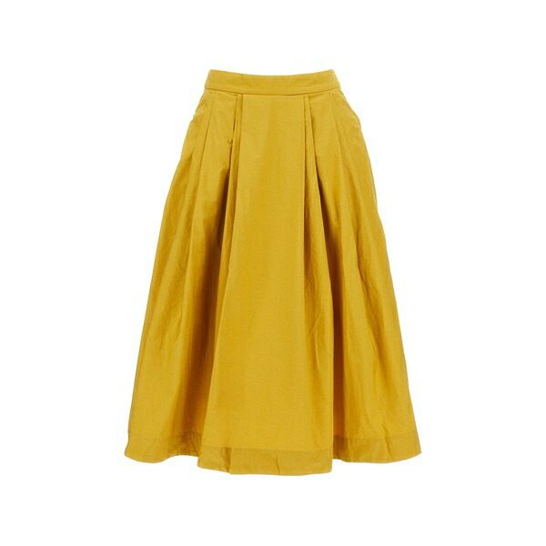 ケイシーケイシー レディース スコート ボトムス Anarchic pleated-design MIDI skirt Yellow