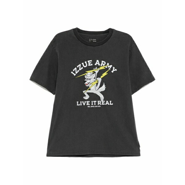 イズエ メンズ プルオーバー トップス Graphic-print t-shirt Grey