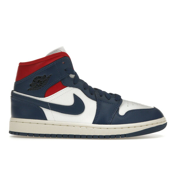 Jordan ジョーダン レディース スニーカー 【Jordan 1 Mid French Blue Gym Red (Women's)】 サイズ US_7.5(24.5cm) White/French Blue-Gym Red-Sail｜asty