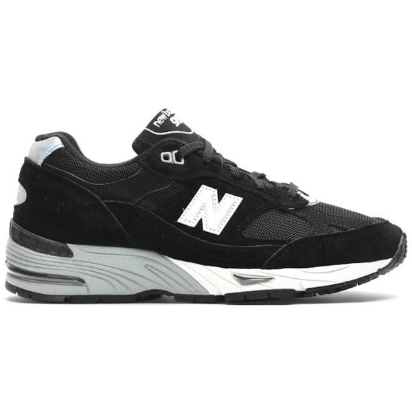 New Balance ニュー平衡にする レディース スニーカー  【New Balance 991 MiUK Black Silver (Women\u0027s)】  大きさ US_7(24.0糎) Black/Silver