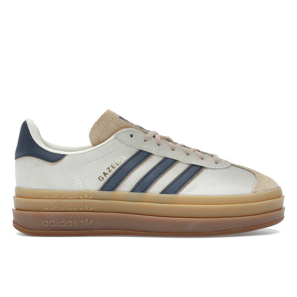 adidas アディダス レディース スニーカー  【adidas Gazelle Bold Cream Night Indigo (Women\u0027s)】  大きさ US_8(25.0糎) Cream White/Night Indigo