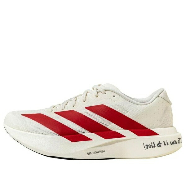 adidas アディダス メンズ スニーカー 【adidas Adizero Evo SL 'White Red' JS1182】 サイズ US_6.5(24.5cm)｜asty