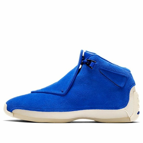 Jordan ジョーダン メンズ スニーカー 【Air Jordan 18 Retro 'Blue Suede' AA2494-401】 サイズ US_8(26.0cm)|asty