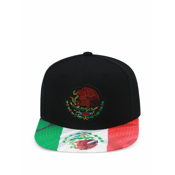 ミッチェル&ネス メンズ 帽子 アクセサリー Branded flag 2-tone snapback cap Black｜asty
