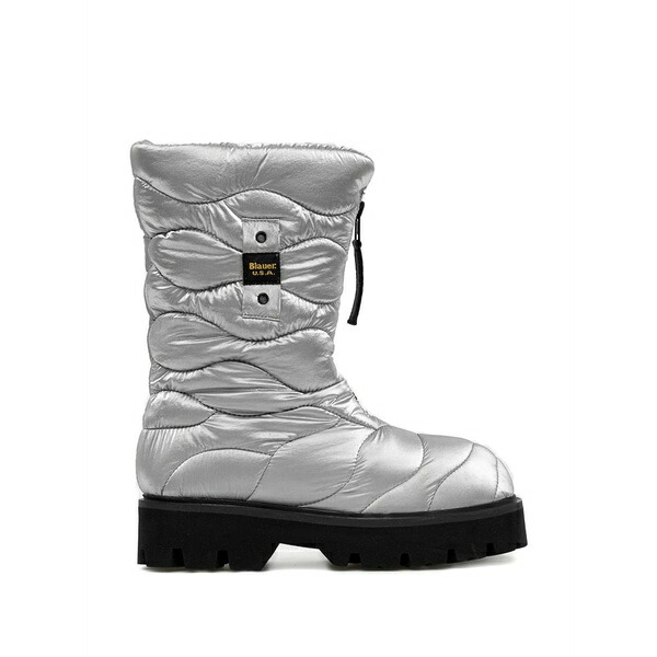 ブラウアー レディース ブーツ シューズ Elsie quilted zip boots Silver