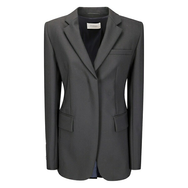 運動競技マックス レディース 上衣＆上衣 アウター Ranghi notched-lapel blazer  Black