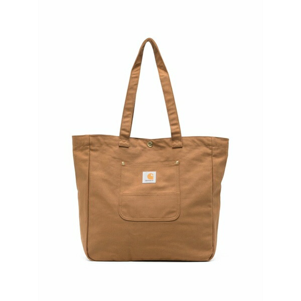 鉄道車両ハート形 メンズ トートバッグ 御徒面子 Bay pocket tote bag Brown