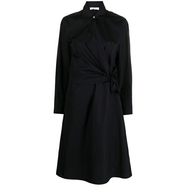 ヴィンス レディース ワンピース トップス Wraparound short dress Blue|asty
