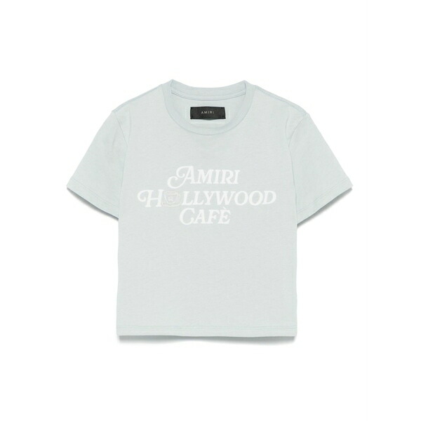 アミリ レディース プルオーバー トップス Hollywood caf茫 t-shirt Blue