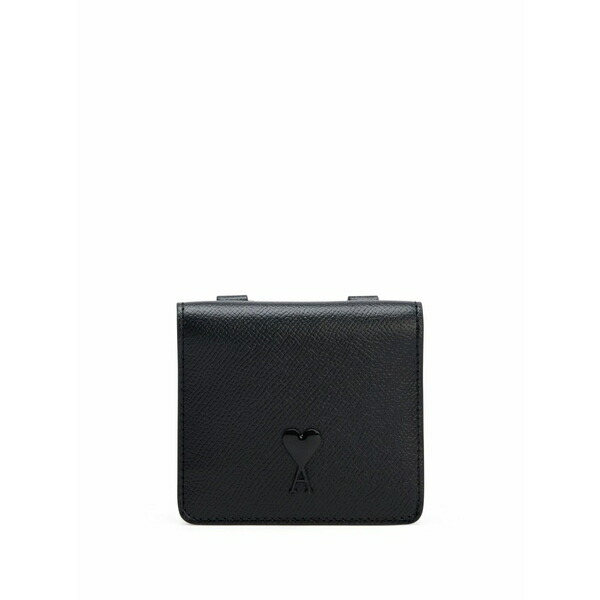 意中の女 メンズ 紙入れ 付属品 Strap leather cardholder  Black