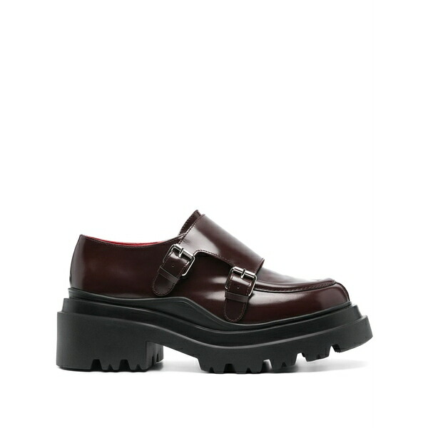 プランシー レディース スリッポン・ローファー シューズ Leather loafers Brown|asty