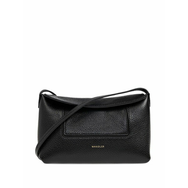 ワンドラー レディース ショルダーバッグ 御徒面子 Penelope leather shoulder bag Black