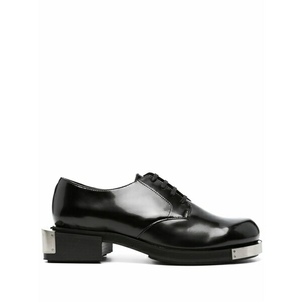 ゲーエムベーハー メンズ 御召しものシューズ シューズ Nazim engraved-logo derby shoes  Black