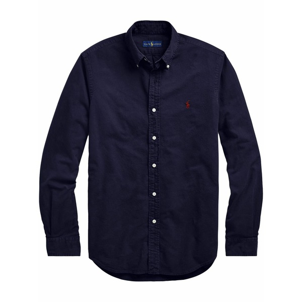 ラルフローレン メンズ シャツ トップス Embroidered logo button-down shirt Blue