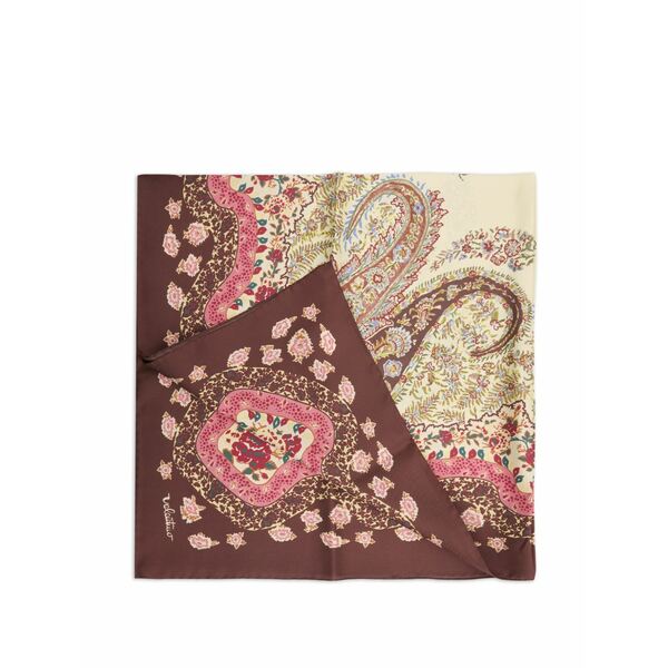 ヴァレンティノ ガラヴァーニ レディース えり巻き・袈裟・えり巻き 付属物 Floral-print scarf Brown