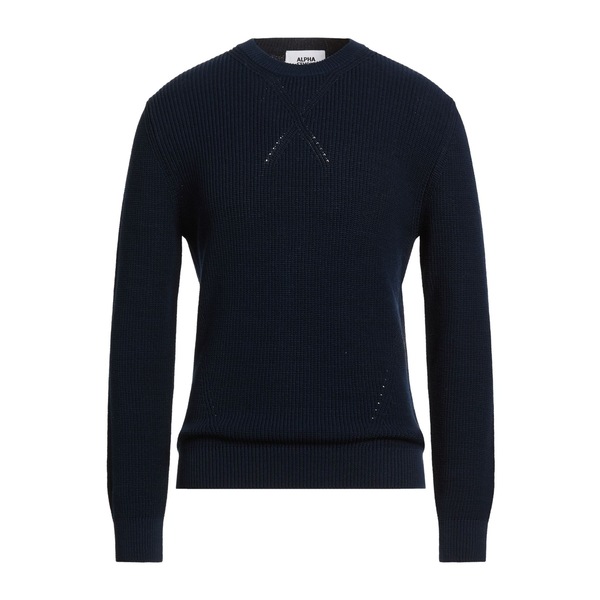 【貨物輸送無料】 アルファス テューディオ メンズ 編み物\u0026プルオーバー アウター Sweaters Blue