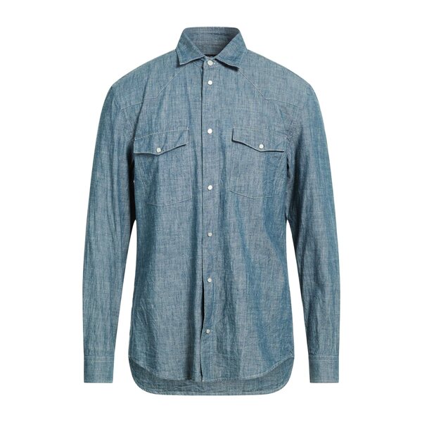 【貨物輸送無料】 ドンダップ メンズ プルオーバー トップス Shirts Blue