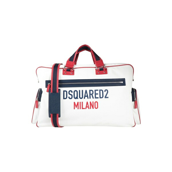 【貨物輸送無料】 ディースクエアード メンズ ボストンバッグ 御徒面子 Duffel bags White